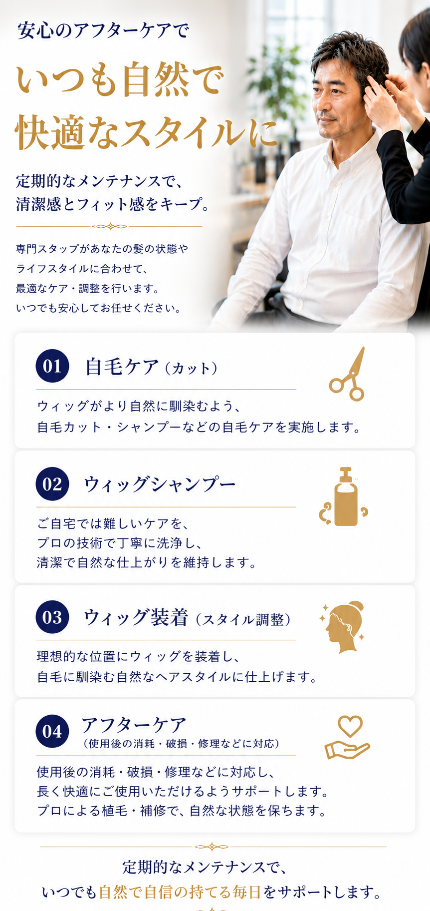 男性用ウィッグ