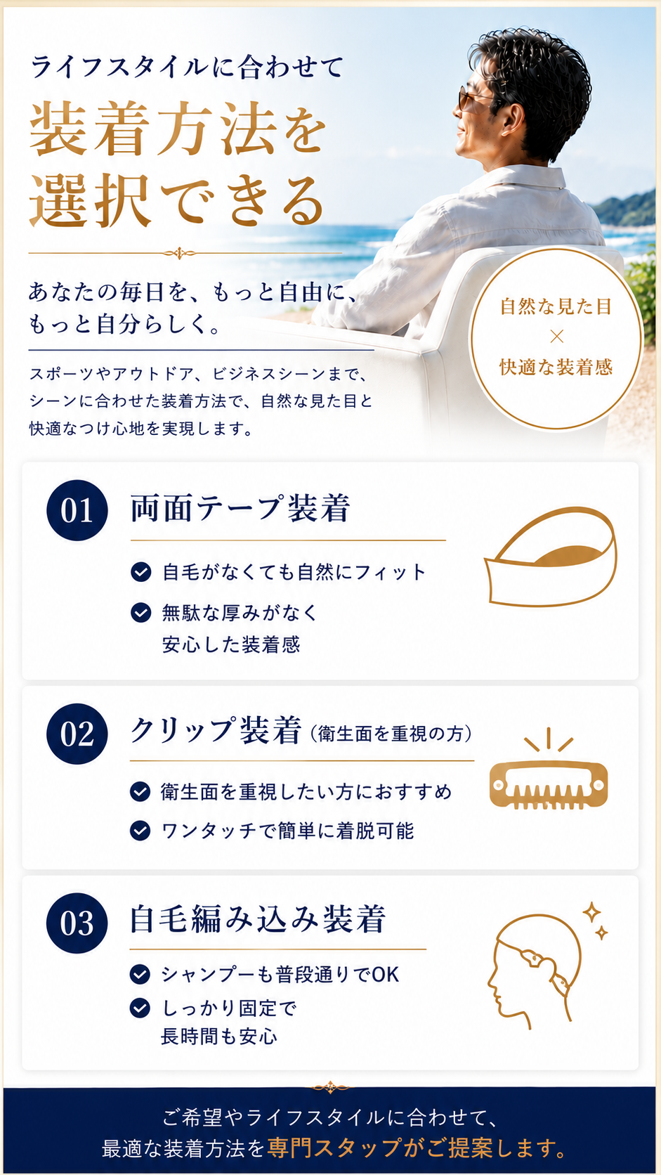 男性用ウィッグ