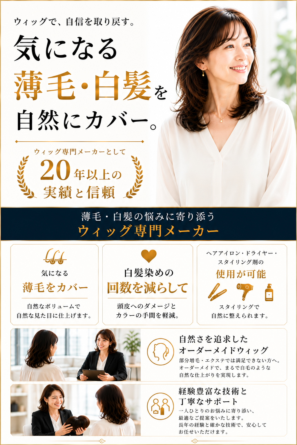最新ヘアピース　YURARE
