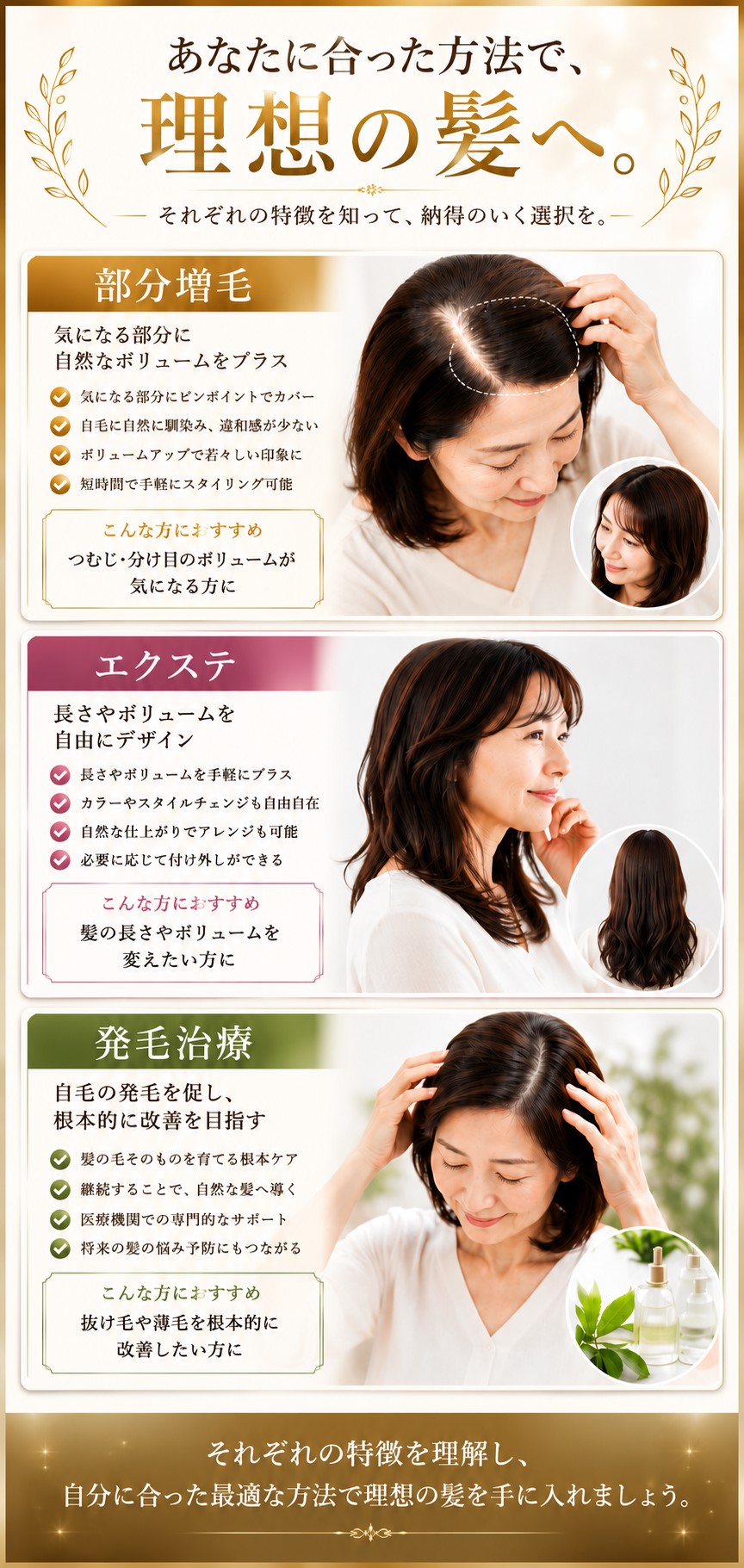 『少し』をお求めの方の部分増毛