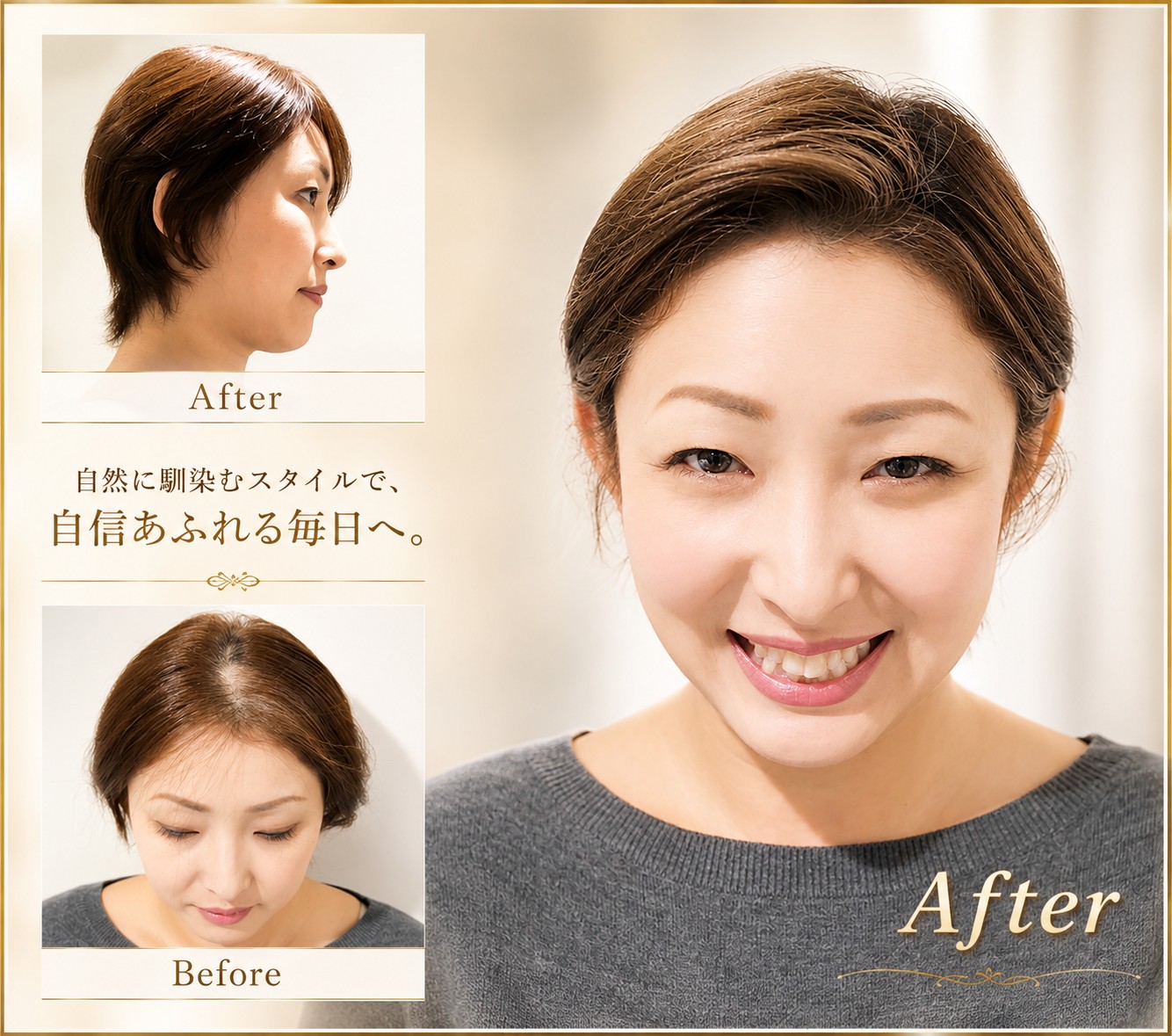 薄毛、白髪の悩みを簡単に解消